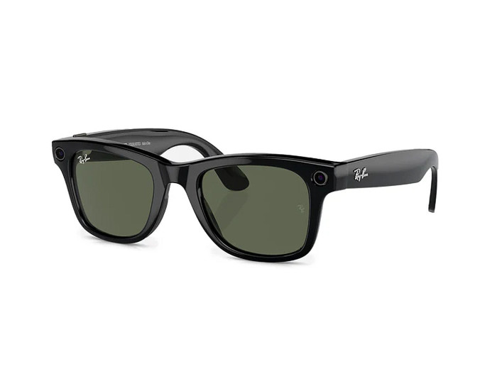 rayban meta wayfarer sunglasses shiny black RayBan - 5
